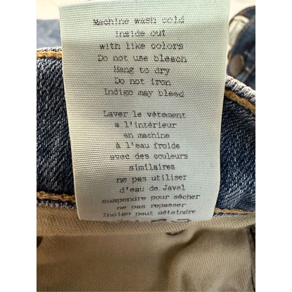 Rag & Bone women’s light wash jeans raw hem size 6/28. #17-0449 - Picture 6 of 6